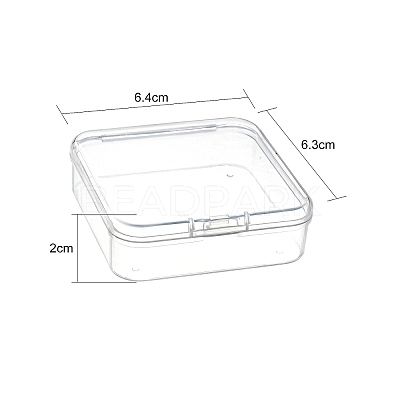 Square Plastic Bead Storage Containers CON-FS0001-09-1