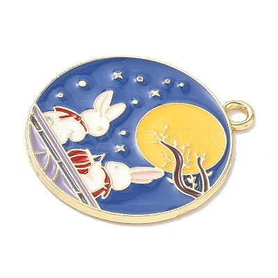 Alloy Enamel Pendants FIND-C074-13KCG-1