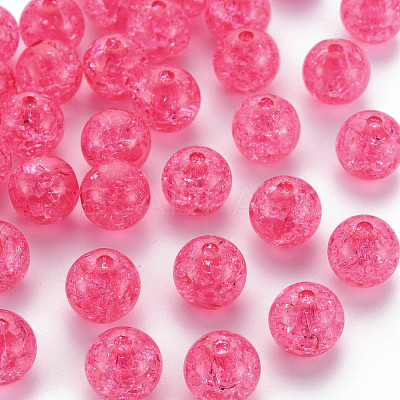 Transparent Crackle Acrylic Beads MACR-S373-66A-N09-1