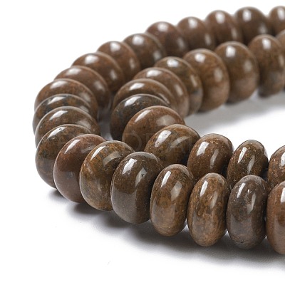 Natural Fossil Coral Beads Strands G-H269-04-1