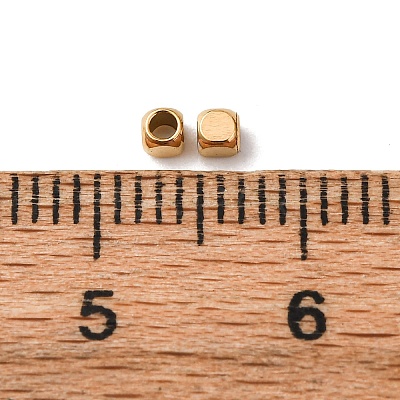Ion Plating(IP) 304 Stainless Steel Beads STAS-F135-07G-2x2mm-1