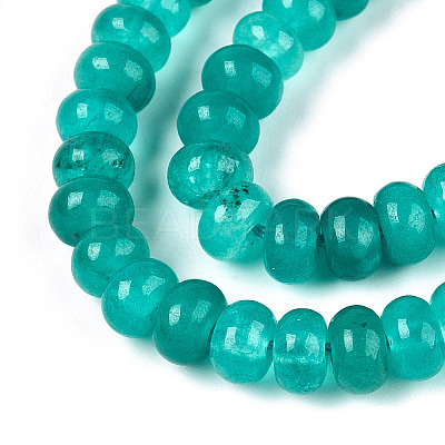 Dyed Natural White Jade Beads Strands X-G-T139-59A-09-1