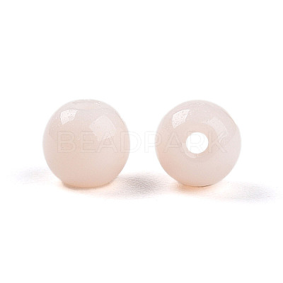 Opaque Solid Color Glass Beads GLAA-N007-4mm-A10-1