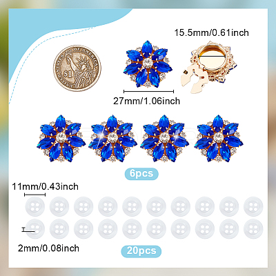 Alloy Cufflinks & 4-Hole Plastic Buttons HJEW-NB00248-1