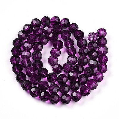Baking Paint Transparent Glass Beads X1-DGLA-A035-T10mm-A09-1