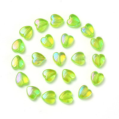100Pcs Eco-Friendly Transparent Acrylic Beads TACR-YW0001-07G-1