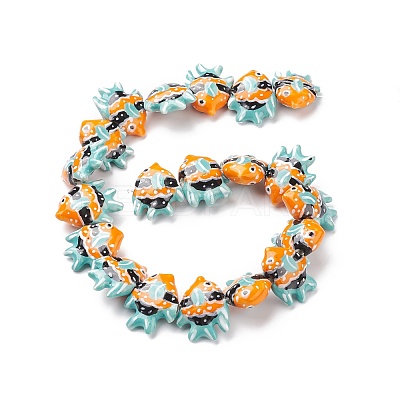 Handmade Porcelain Beads PORC-G002-54E-1