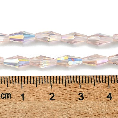 Transparent Electroplate Glass Beads X1-GLAA-K064-05A-AB02-1