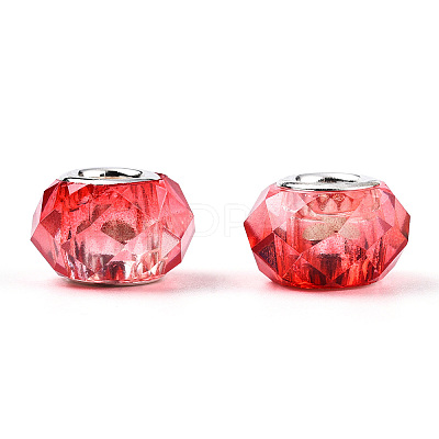 Transparent Resin European Beads RPDL-T003-08H-1