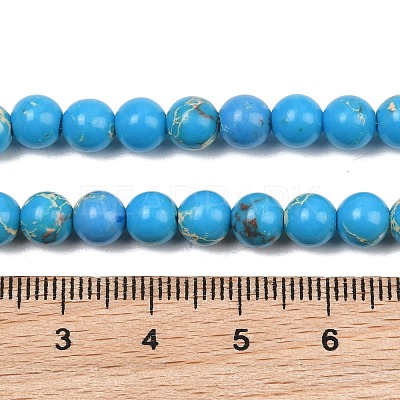 Natural Imperial Jasper Bead Strands G-P260-01-6mm-1