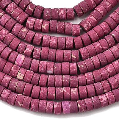 Dyed Synthetic Imperial Jasper Beads Strands G-Z089-A03-E-1