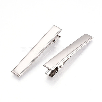 Iron Flat Alligator Hair Clip Findings IFIN-S286-46mm-1