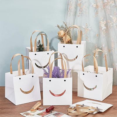 Funny Craft Paper Handbags CARB-WH0018-02B-1