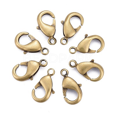 Antique Bronze Brass Lobster Claw Clasps X-KK-902-AB-NF-1