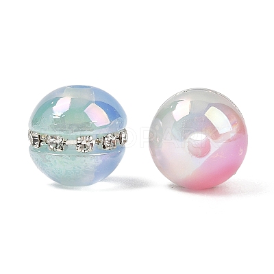 Resin Imitation Cat Eye Beads RESI-P046-04A-M-1