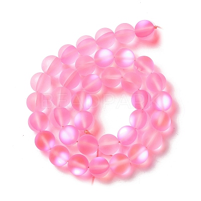 Synthetic Moonstone Beads Strands G-E573-01C-25-1