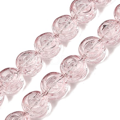 Baking Paint Transparent Glass Beads Strands GL-CBA2ED2-04D-1
