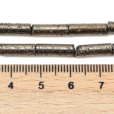 Electroplated Natural Lava Rock Beads Strands G-K388-03B-07-1