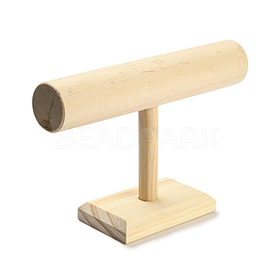 T-Shaped Bar Wood Bracelet Display Stands BDIS-F005-01A-1