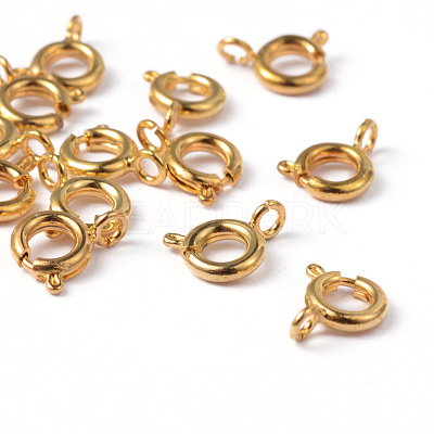 Brass Spring Ring Clasps EC095-G-1