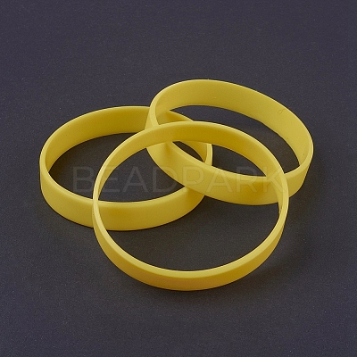 Silicone Wristbands Bracelets X-BJEW-J176-19-1
