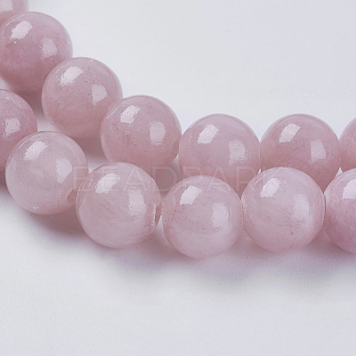 Natural Yellow Jade Beads Strands X-G-G598-8mm-YXS-05-1