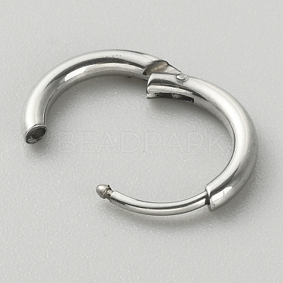 316L Surgical Stainless Steel Huggie Hoop Earrings for Girl Women LS-EJEW-TAC0011-11A-P-1