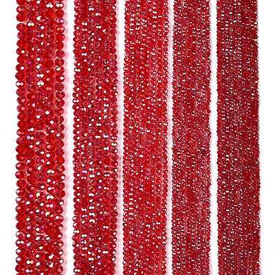 Electroplate Glass Beads Strands EGLA-A044-T3mm-B01-1