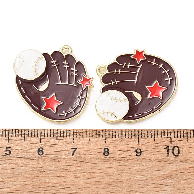 Baseball Alloy Enamel Pendants AL-CBA2679-07D-G02-1