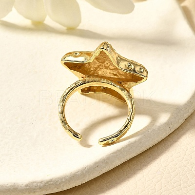 Brass Cuff Rings for Women RJEW-Q008-07C-G-1