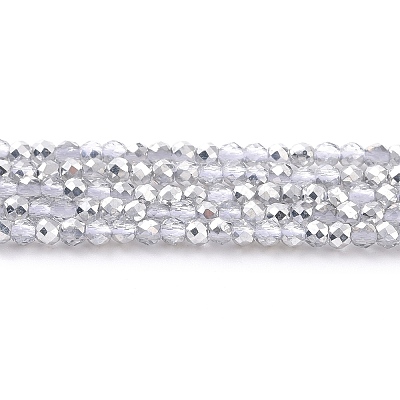 Transparent Electroplate Glass Beads Strands LS-GLAA-H021-01A-HP06-1