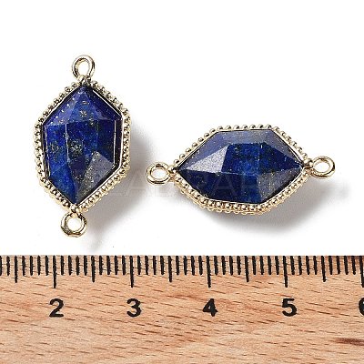 Natural Mixed Gemstone Connector Charms G-C087-02G-B-1