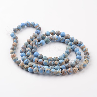 Natural Imperial Jasper Beads Strands G-I122-10mm-13-1