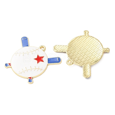 Baseball Alloy Enamel Pendants AL-CBA2679-07C-G02-1