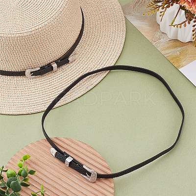 2Pcs Leather Hat Bands for Hat Accessories FIND-HY0004-82-1