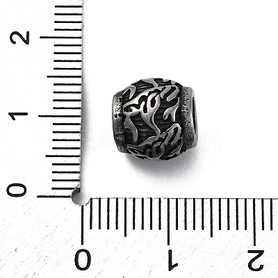 304 Stainless Steel European Beads STAS-S171-09AS-1