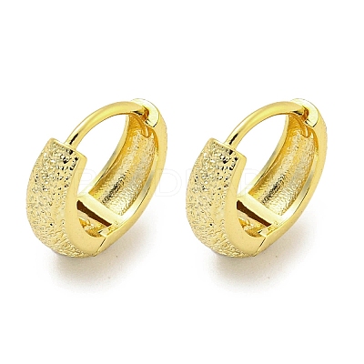 Thick Brass Hoop Earrings EJEW-L211-011M-G-1