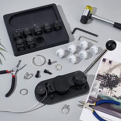 Plastic Nylon Jewelry Ring Bending Machine TOOL-WH0125-62-1