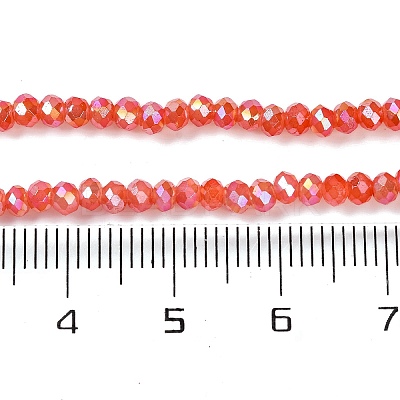 Baking Electroplate Glass Beads Strands X-DGLA-A039-J4mm-B01-1