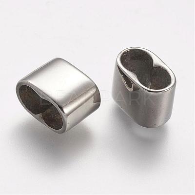 Non-Tarnish 304 Stainless Steel Slide Charms STAS-A032-140P-1