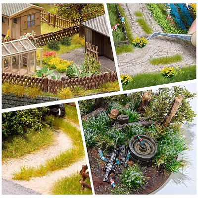 Resin Mini Grass Tufts AJEW-WH20120-10A-03-1