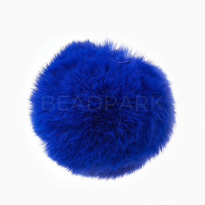 Handmade Faux Rabbit Fur Pom Pom Ball Covered Pendants WOVE-F020-A15-1