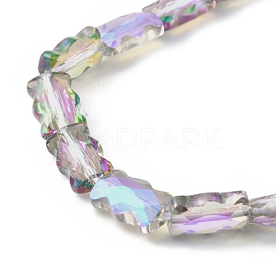 Electroplate Glass Beads Strands EGLA-L045-F-HR01-1