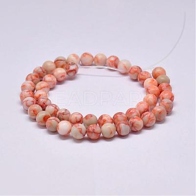 Natural Red Netstone Beads Strands G-F352-10mm-1