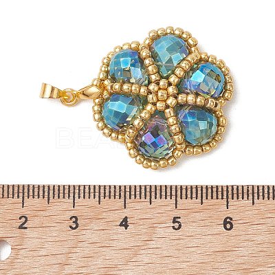 Seed Beads & Glass Beaded Pendants PALLOY-MZ01299-03-1