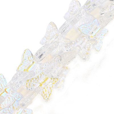 Transparent Glass Beads Strands GLAA-F114-04E-1