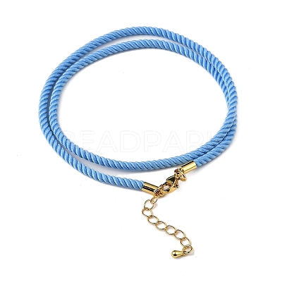 Nylon Milan Cord Necklace Making MAK-M028-01G-14-1