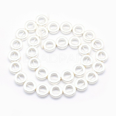 Electroplate Non-magnetic Synthetic Hematite Beads Strands G-L485-24-S-1