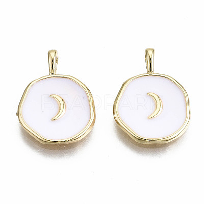 Brass Enamel Pendants X-KK-S356-198A-NF-1