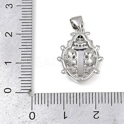 Brass Micro Pave Cubic Zirconia Pendants KK-A260-07D-P-1